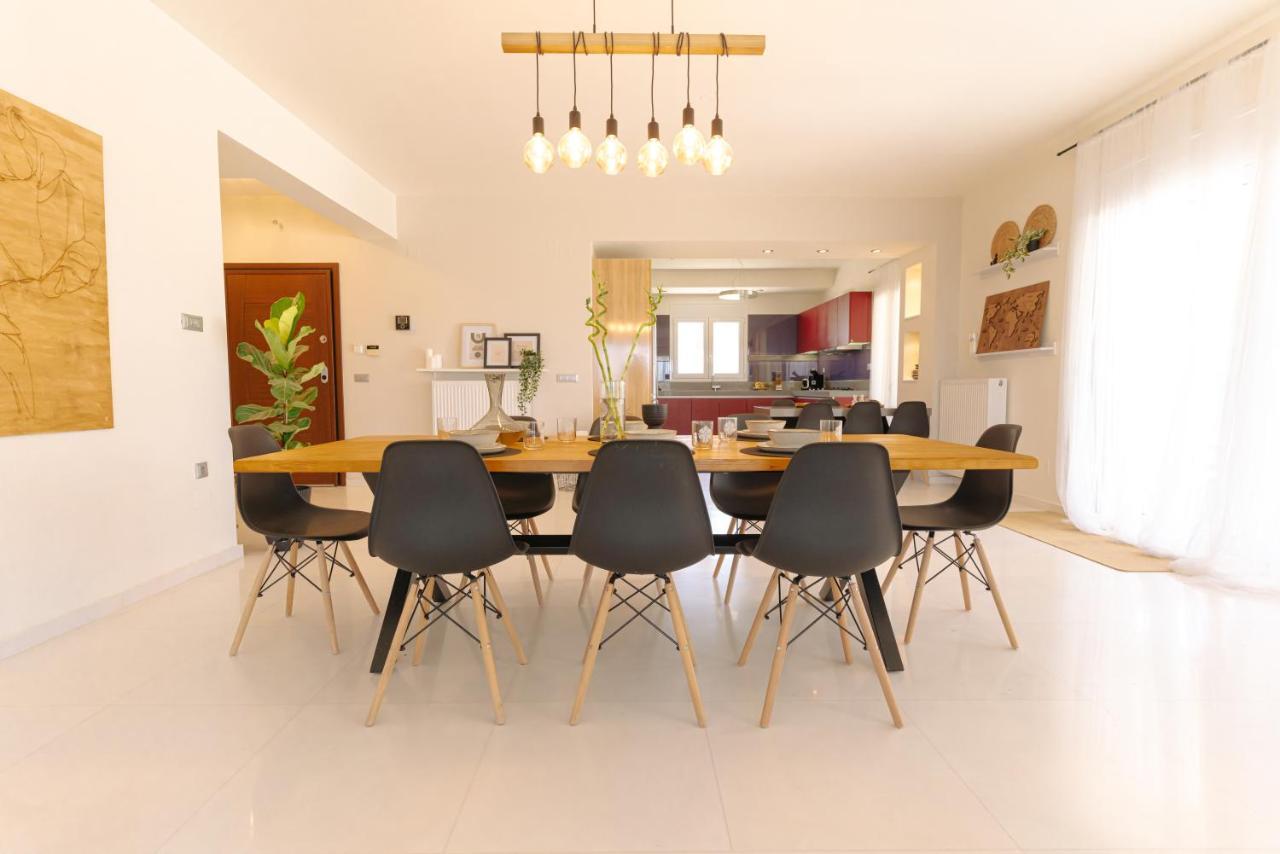 Blue Sky Villa In Crete Epano Vathia Exterior photo